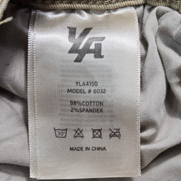 YoungLA Cargo Pants Mens L Khaki Tan NEW 6032 Adjustable Waist Straight Leg - Picture 14 of 16